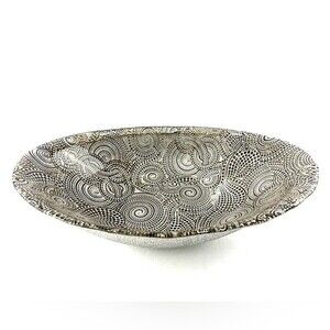 Silverina Handmade Glass Oval Bowl
